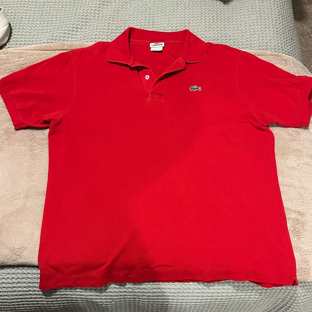 Lacoste Men's Vibrant Red Polo Shirt